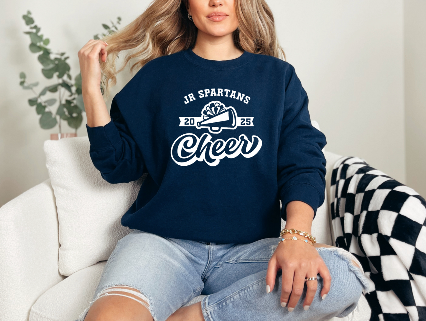 Jr Spartans Megaphone Crewneck