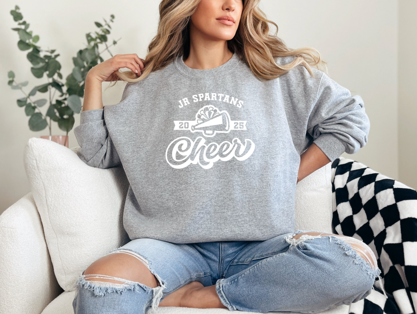 Jr Spartans Megaphone Crewneck