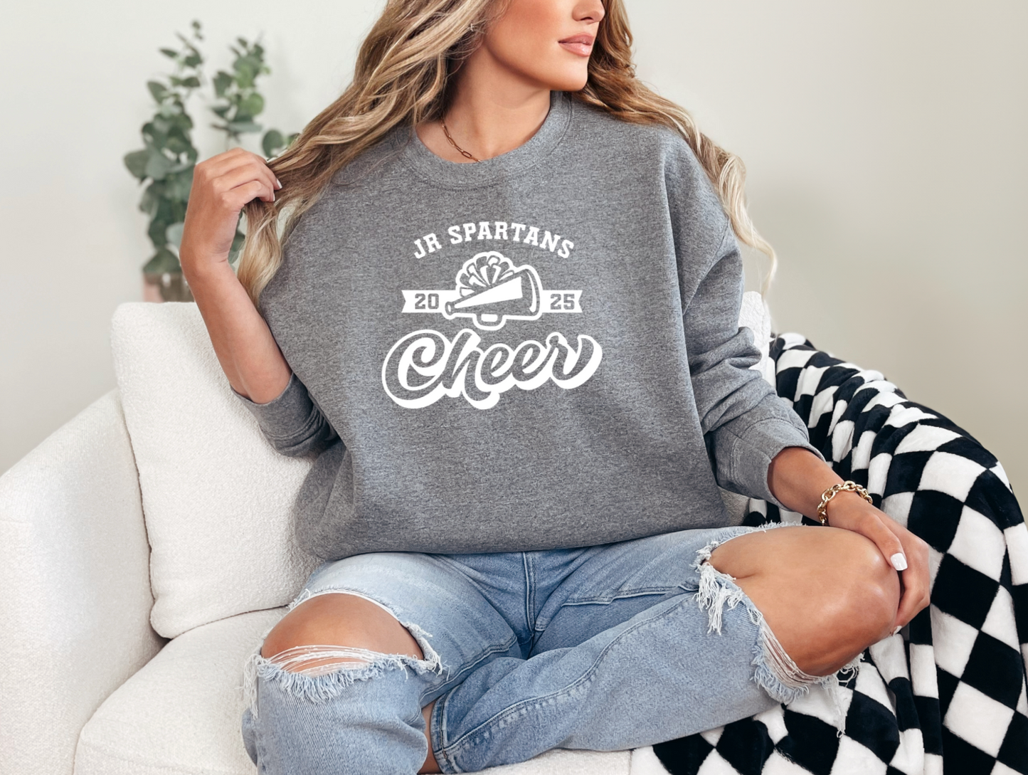 Jr Spartans Megaphone Crewneck