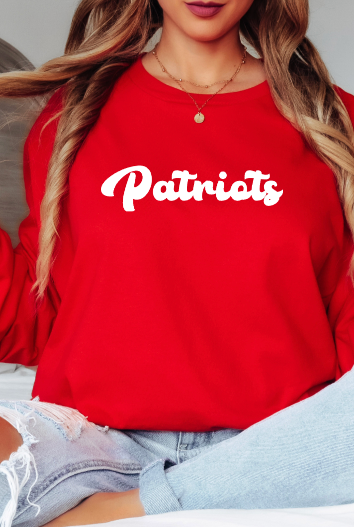 Patriots Cursive Long Sleeve