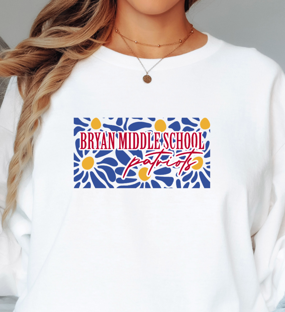 Bryan Middle Flowers Long Sleeve