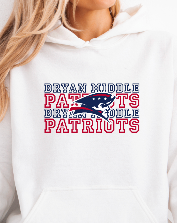 Patriots Stacked Hoodie