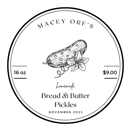 16 oz Bread & Butter Pickles