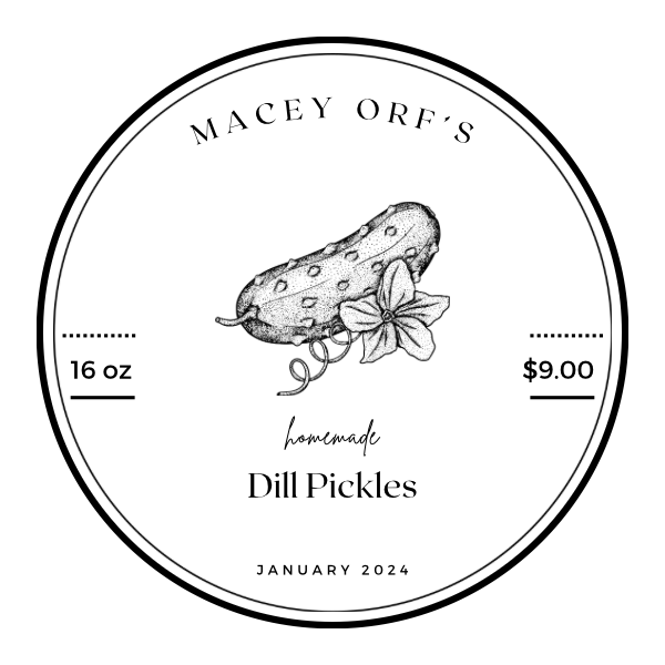 16oz Dill Pickle Rounds