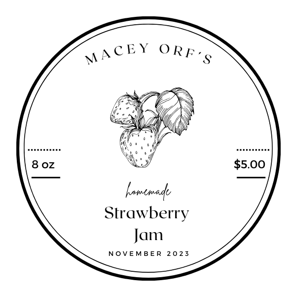 8 oz Strawberry Jam