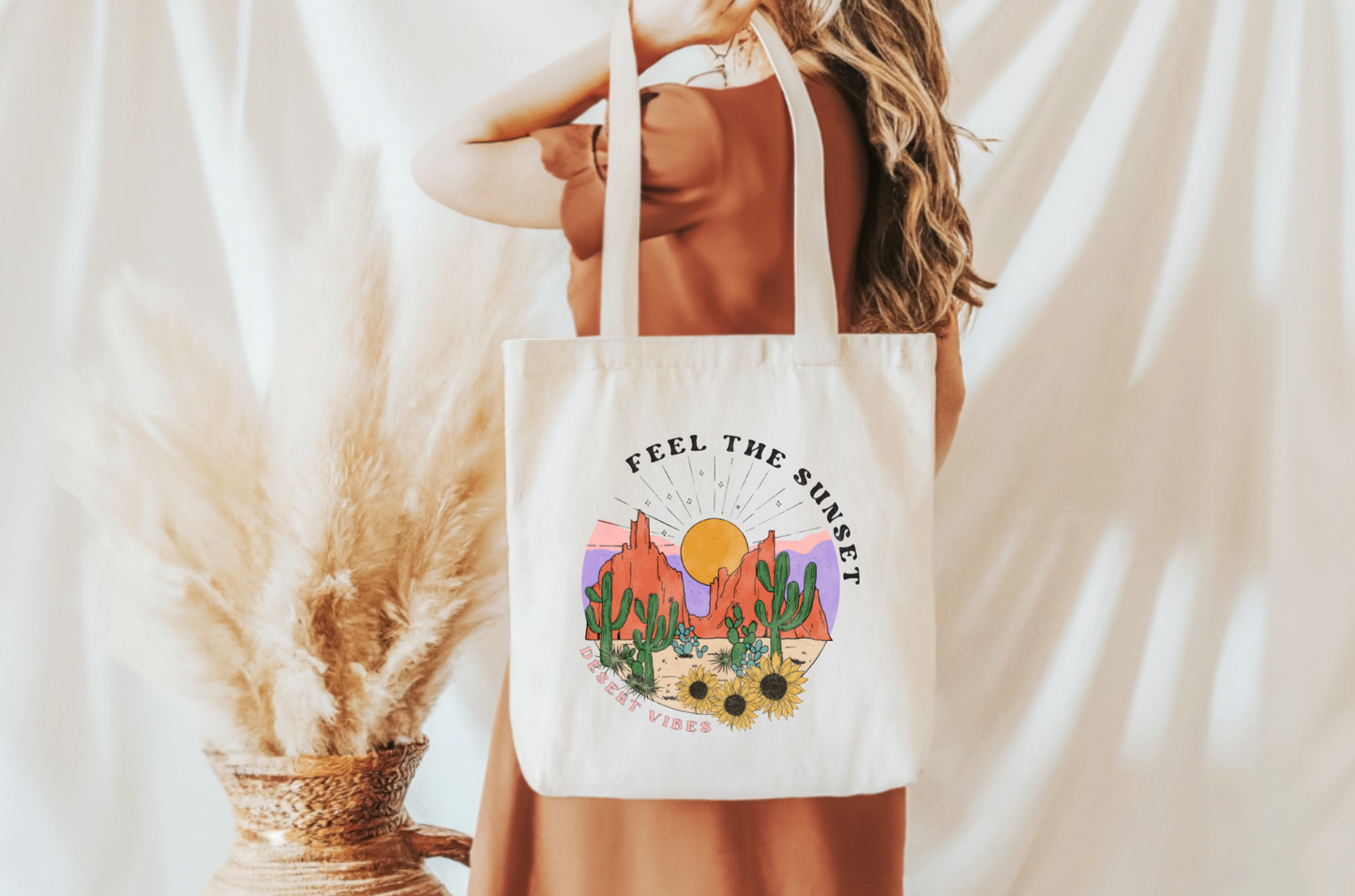 Feel The Sunset Tote Bag