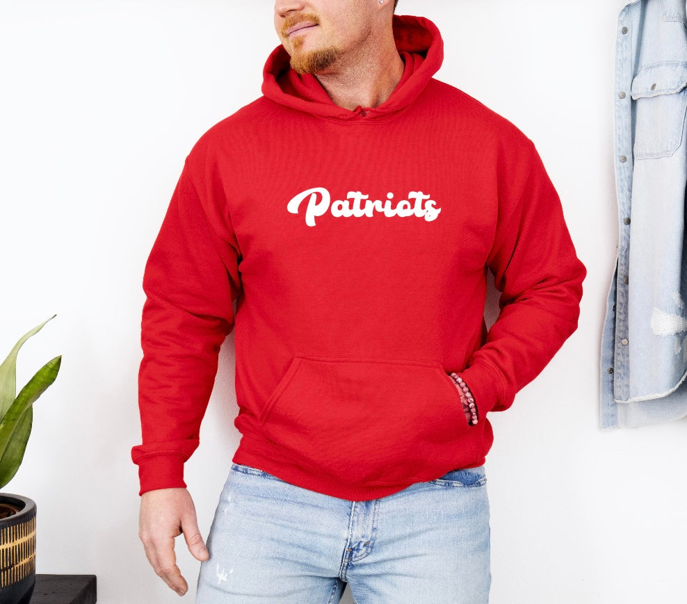 Patriots Cursive Hoodie