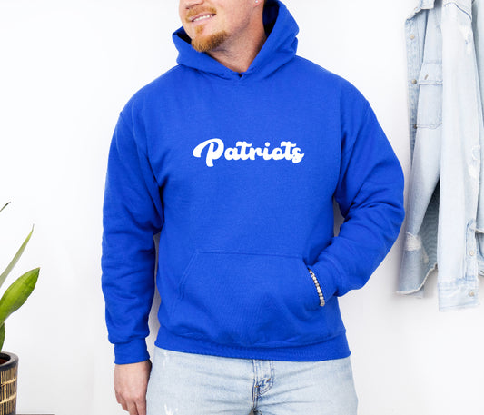 Patriots Cursive Hoodie