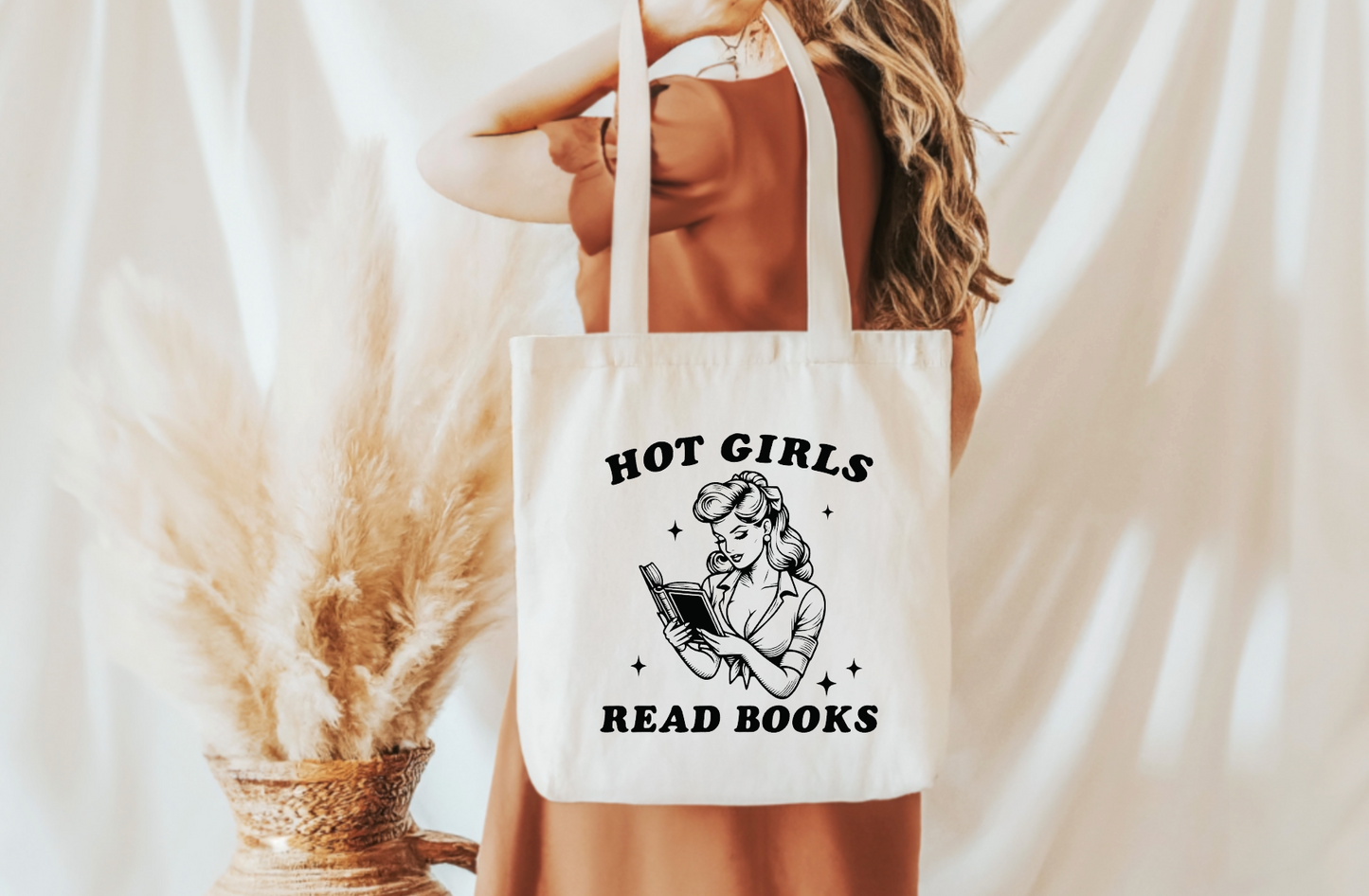 Hot Girls Read Books Tote Bag