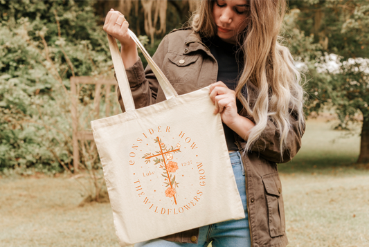 How The Wildflowers Grow Tote Bag