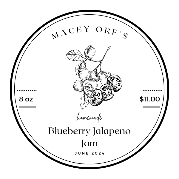 8 oz Blueberry Jalapeño Jam