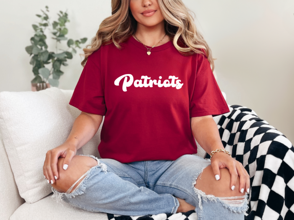 Patriots Cursive Short Sleeve