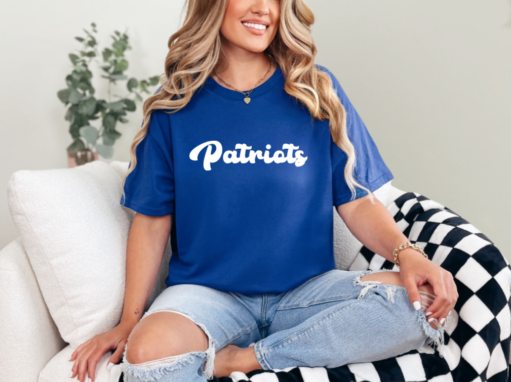 Patriots Cursive Short Sleeve