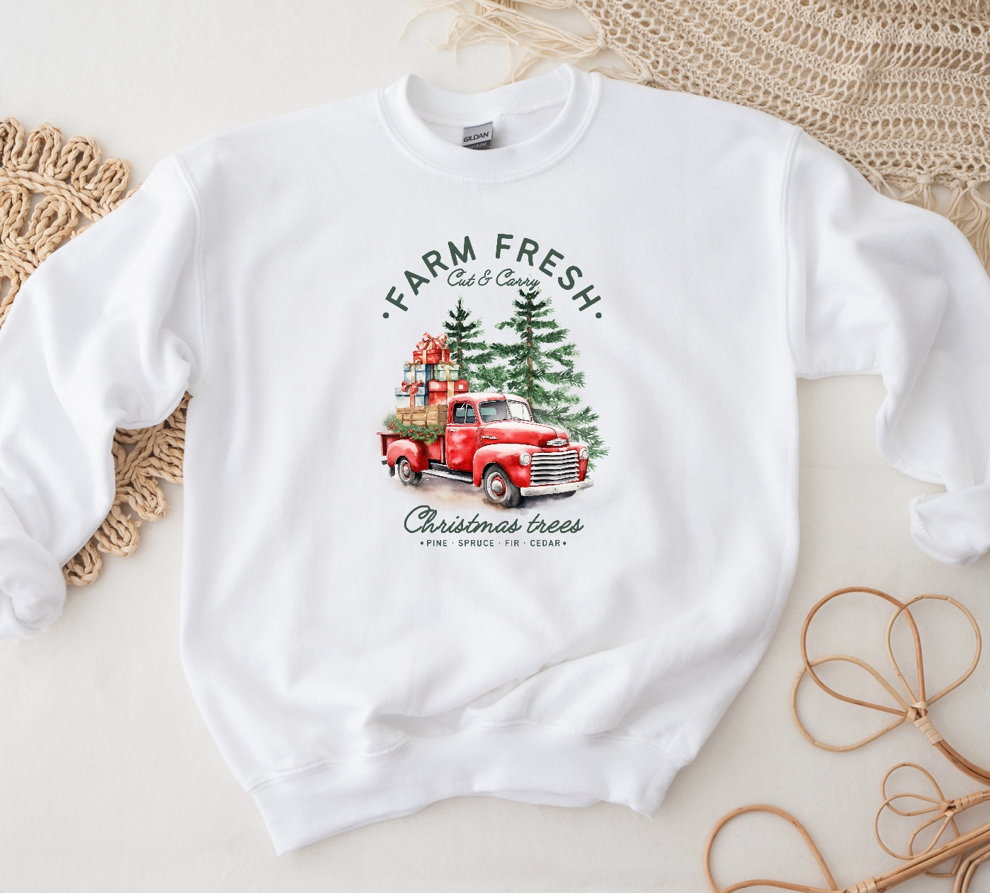 Farm Fresh Christmas Trees Crewneck