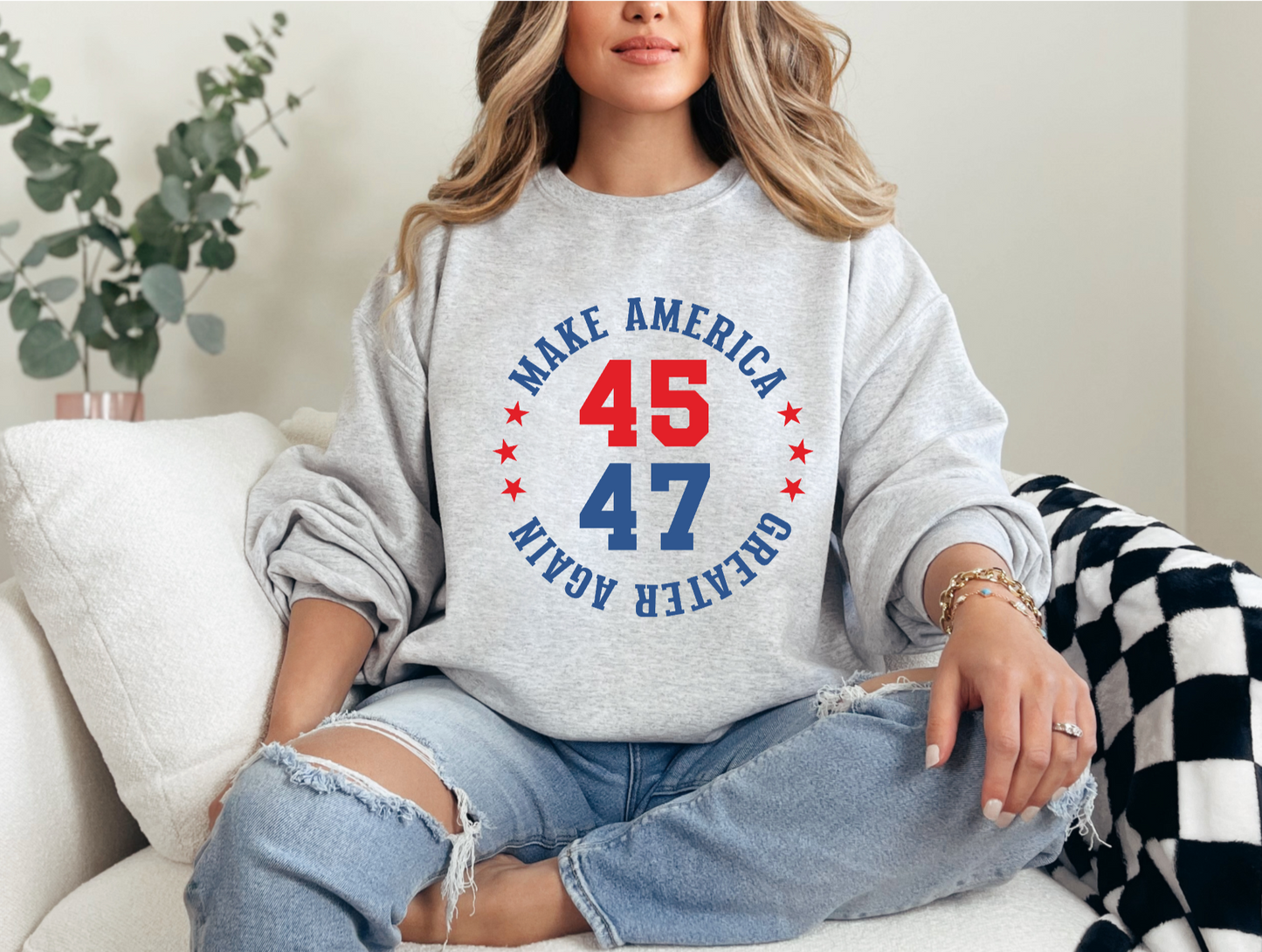 MAGA 45 47 Crewneck