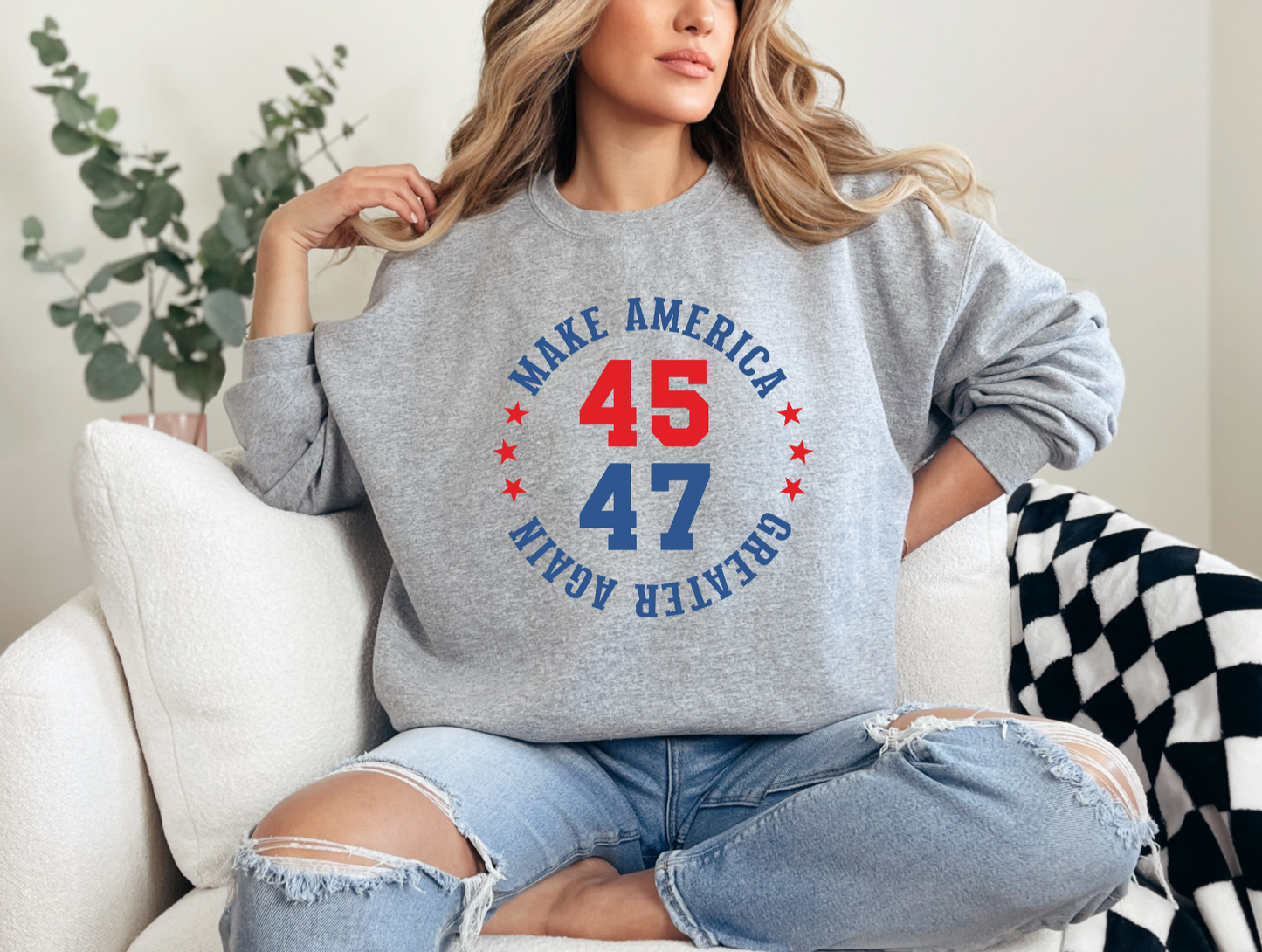 MAGA 45 47 Crewneck