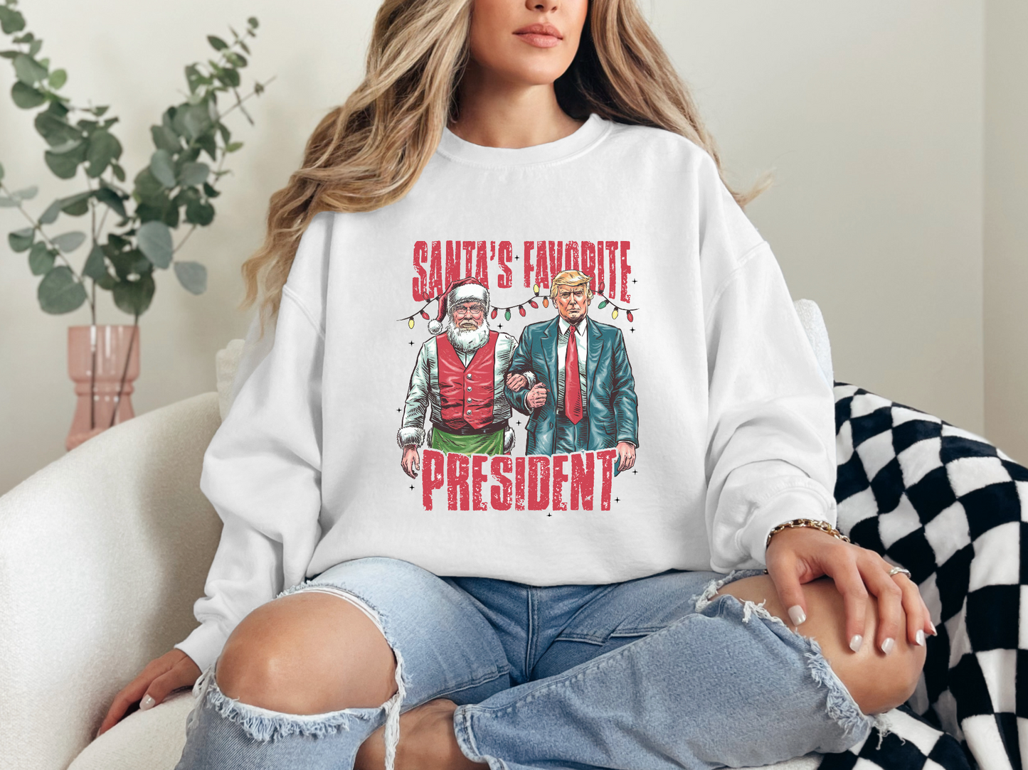 Santa's Favorite President Crewneck