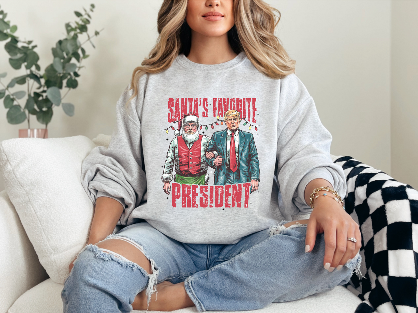 Santa's Favorite President Crewneck