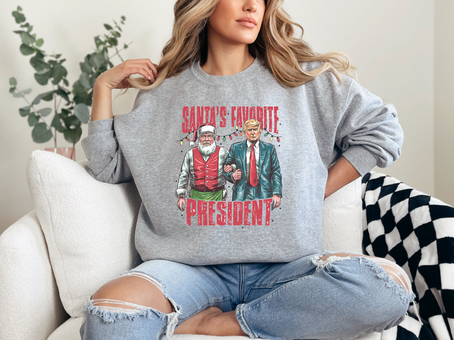 Santa's Favorite President Crewneck