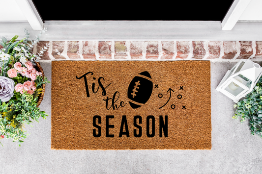 Tis the Football Season Porch Mat
