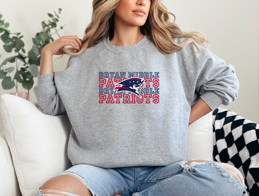 Patriots Stacked Crewneck