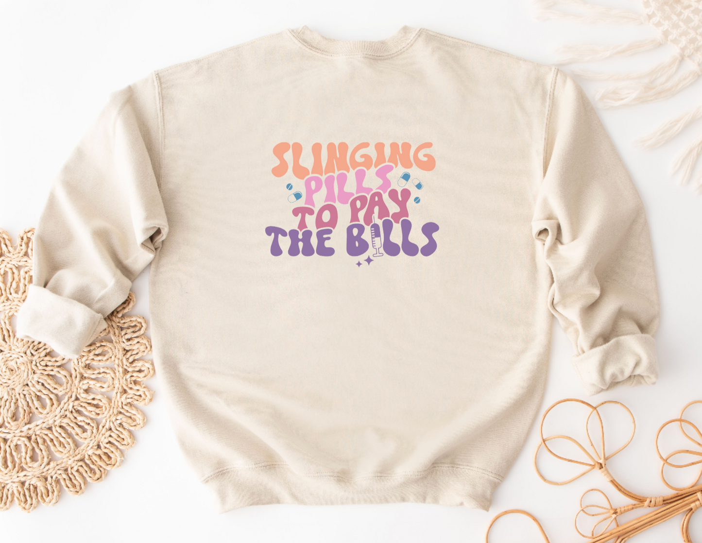 Slinging Pills Crewneck