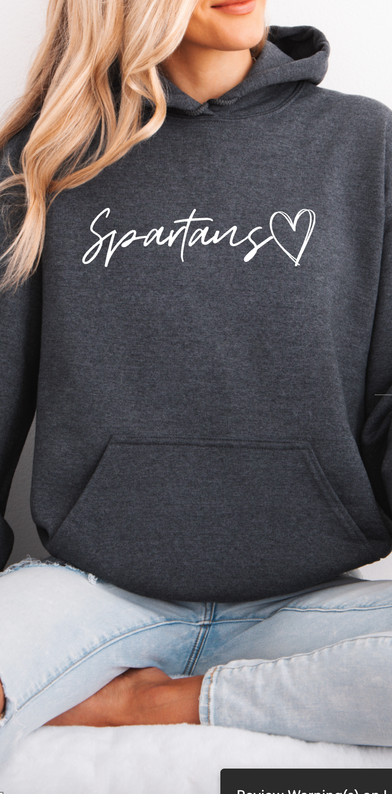 Heart of a Spartan Hoodie