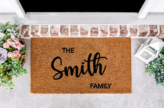 The Smith Family Custom Porch Mat