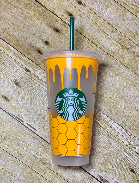 Honey Starbucks Venti Cold Cup