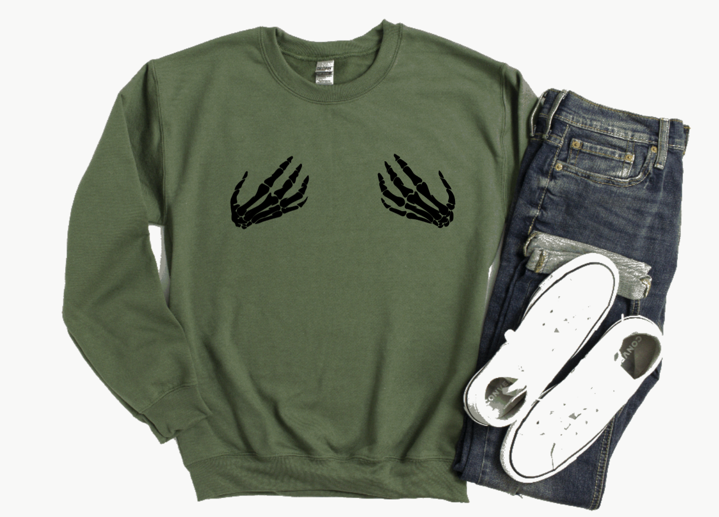 Skeleton Hands Sweatshirt