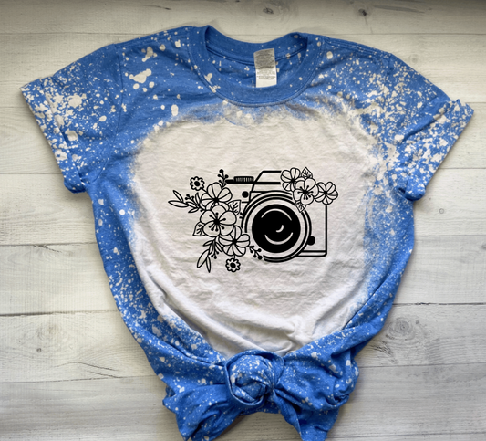 Floral Camera Tee