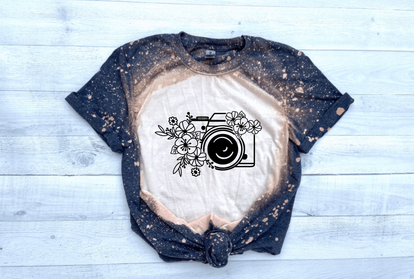 Floral Camera Tee