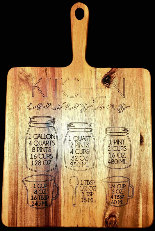 Engraved Measurement Cutting Board