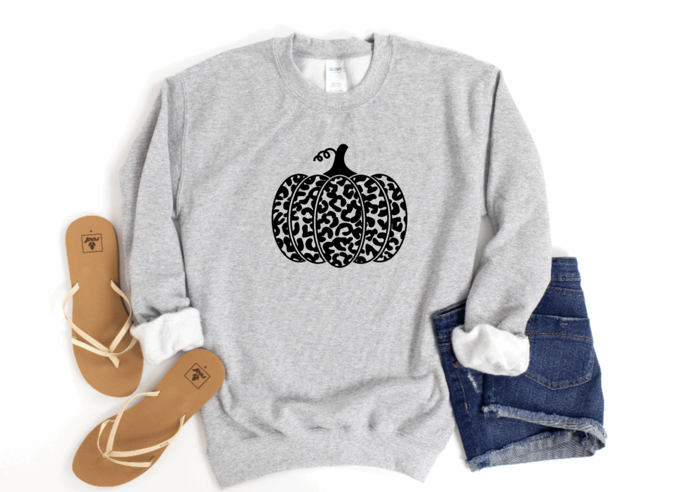 Leopard Pumpkin Sweatshirt