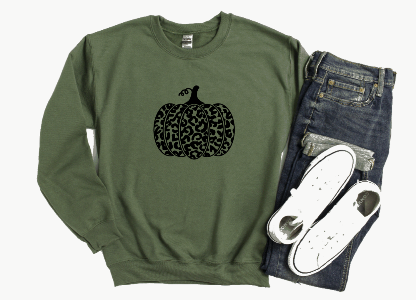 Leopard Pumpkin Sweatshirt