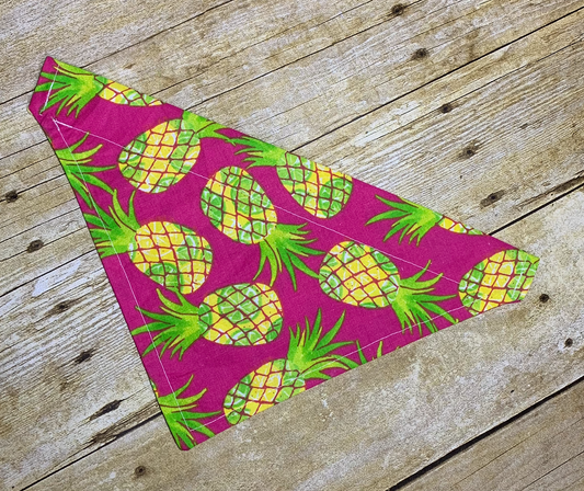 Neon Pineapple Dog Bandana