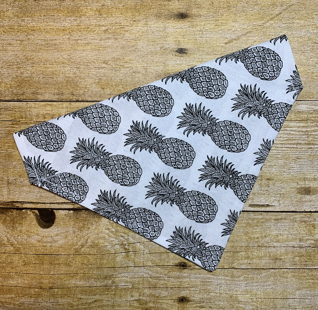 Mono Pineapple Dog Bandana