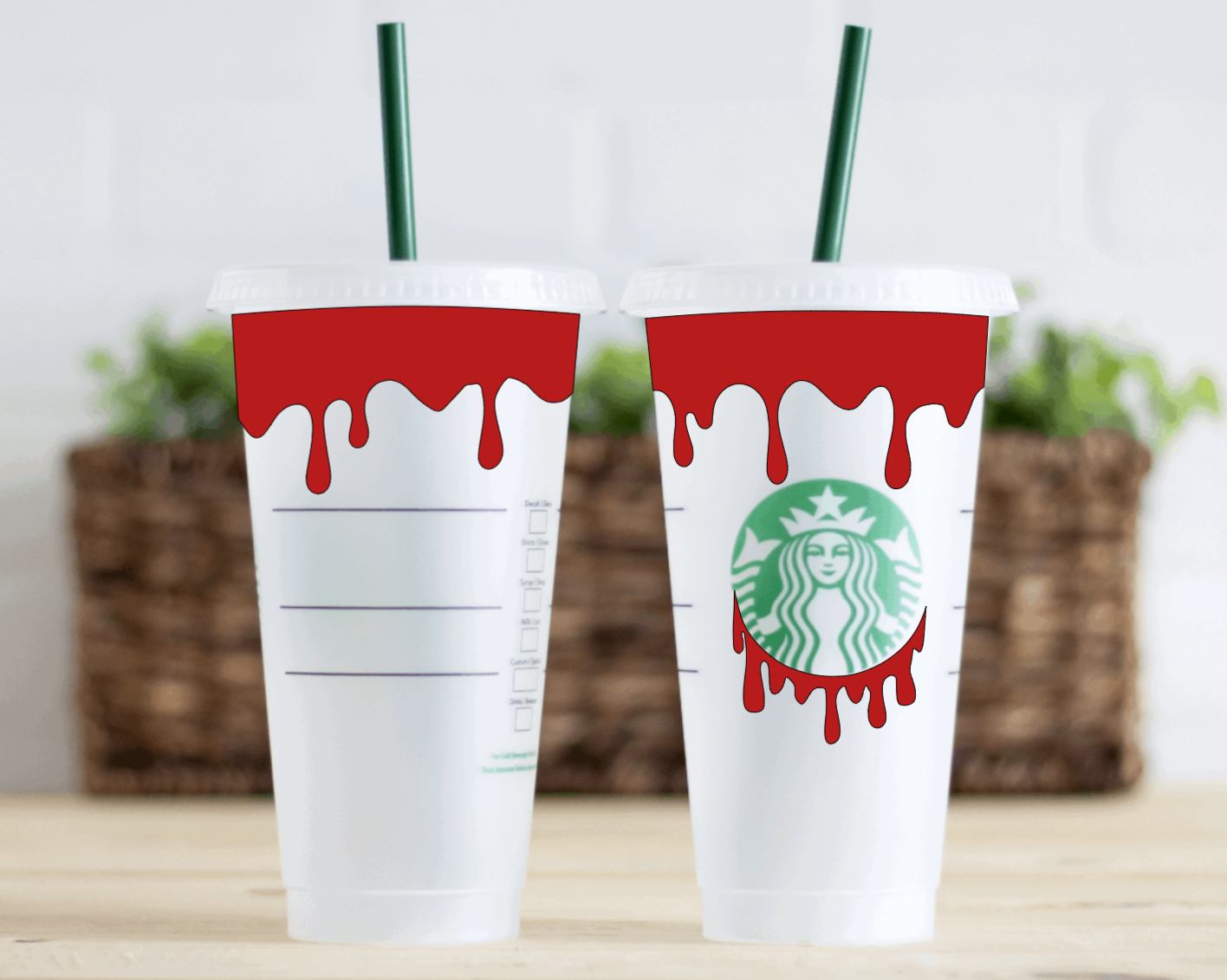 Dripping Blood Starbucks Cold Cup – Tees & Things By Macey