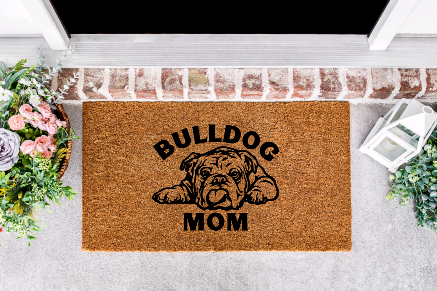 Bulldog Mom Porch Mat