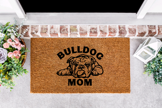 Bulldog Mom Porch Mat