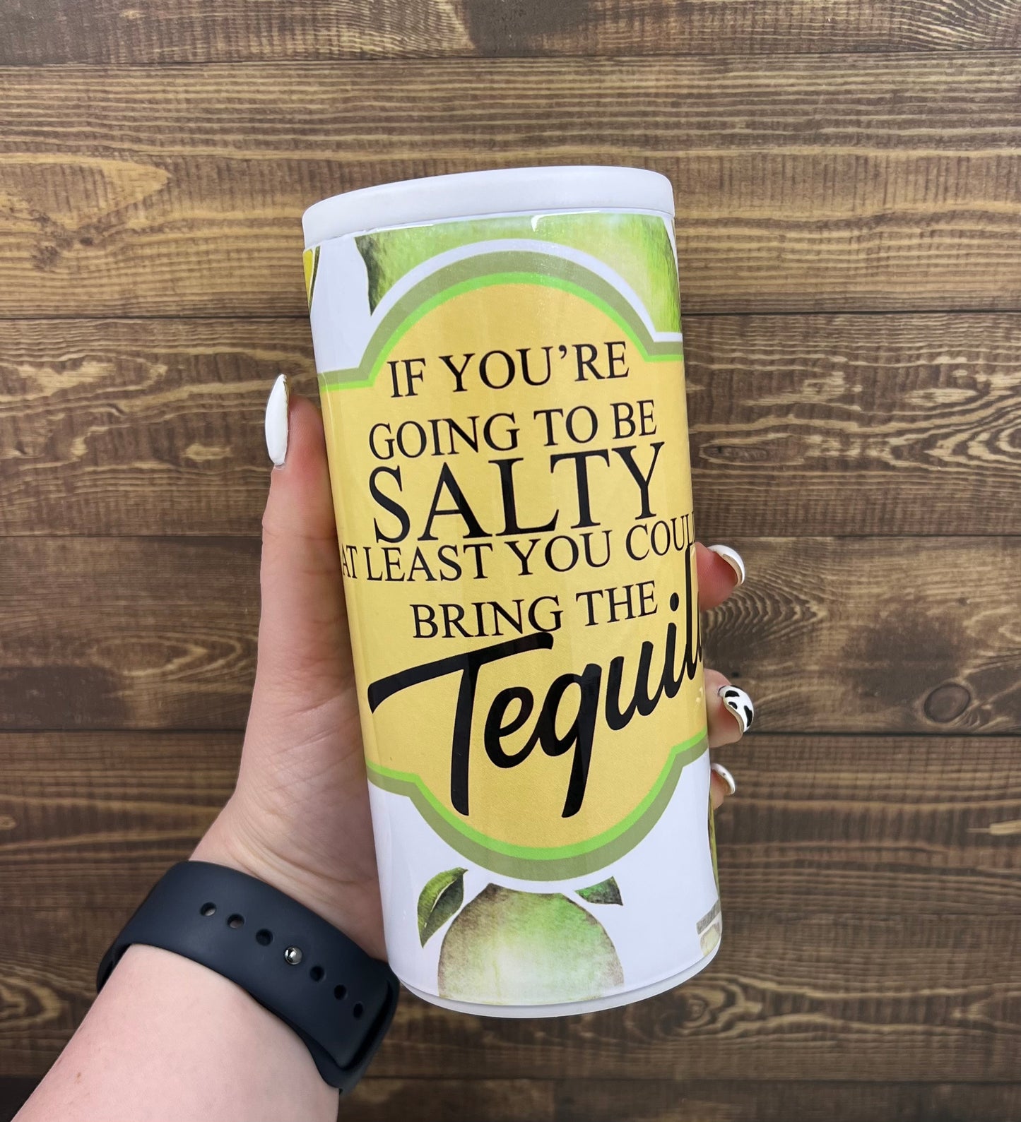 Tequila Slim Can Koozie Cooler