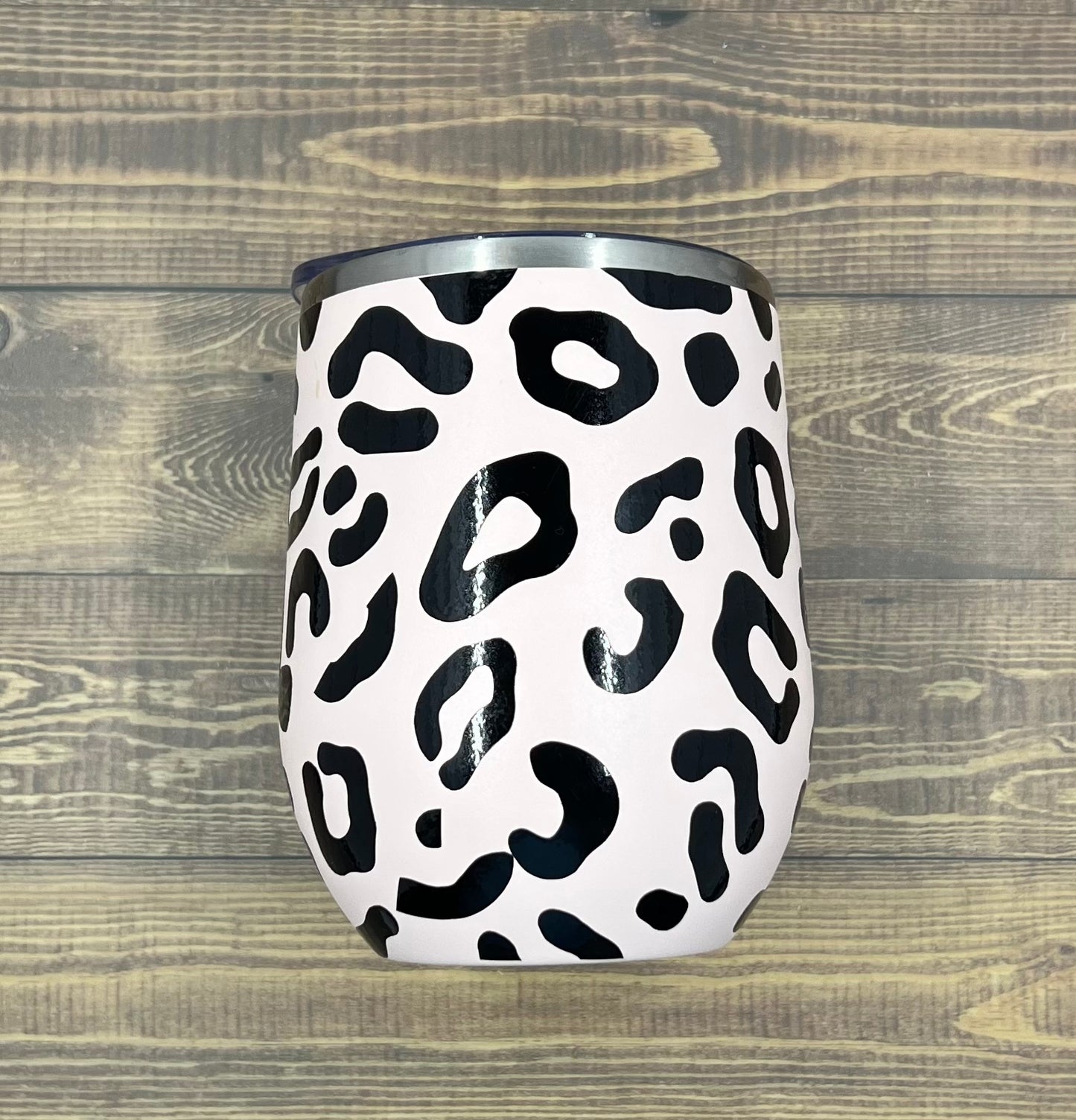 Leopard Wine Tumbler 12 oz