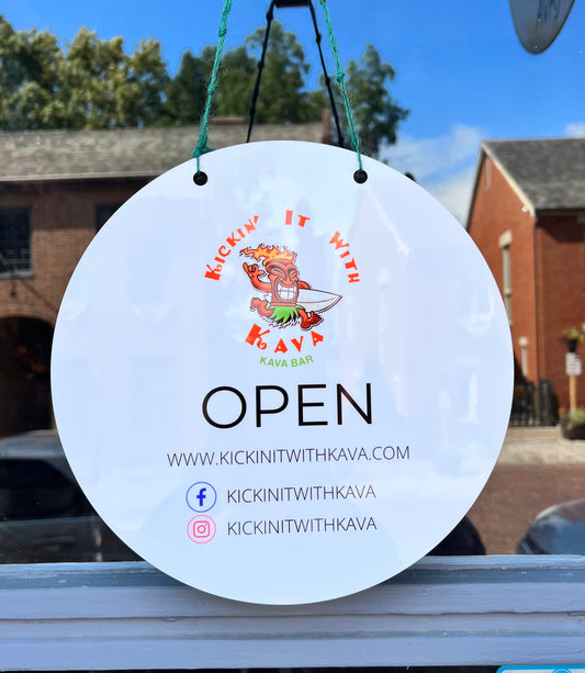 Custom Round Business Sign