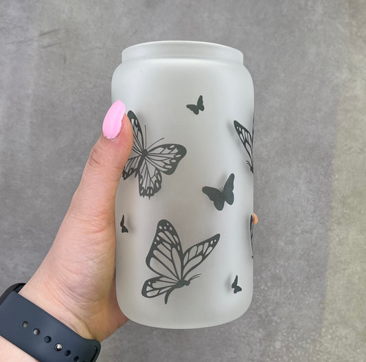 Butterfly Glass Cup