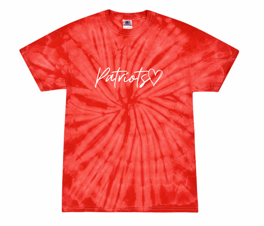 Heart of a Patriot Tie Dye Short Sleeve