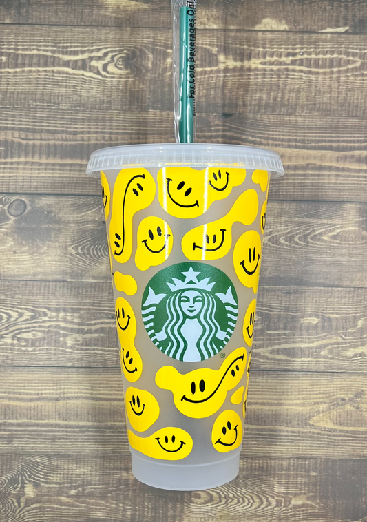 Smiley Starbucks Cold Cup